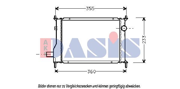 AKS DASIS Jäähdytin,moottorin jäähdytys 020270N